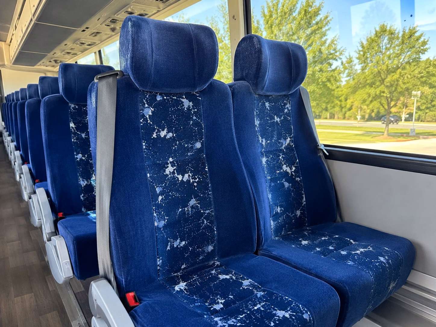 chesapeake charter bus interior
