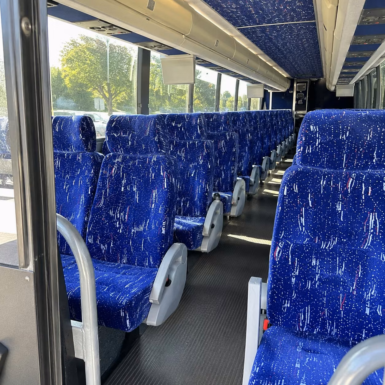 chesapeake charter bus rental interior